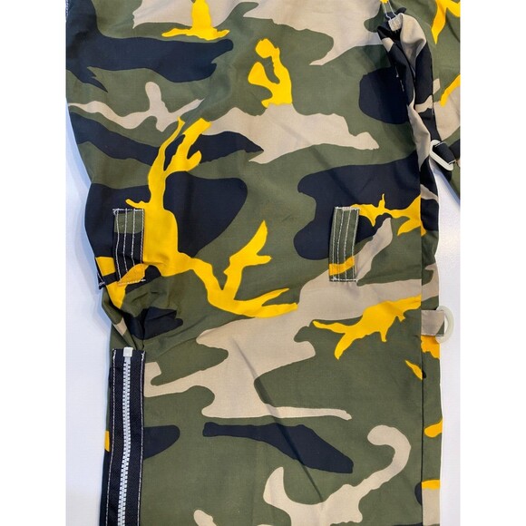 VTG MacGear Pants Men's Size 38 Green Yellow Camo Cargo Baggy Y2K Rave Skater - Picture 4 of 14